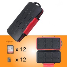Compact Waterproof Storage Box for 12For For SD Cards with Soft Foam Interior