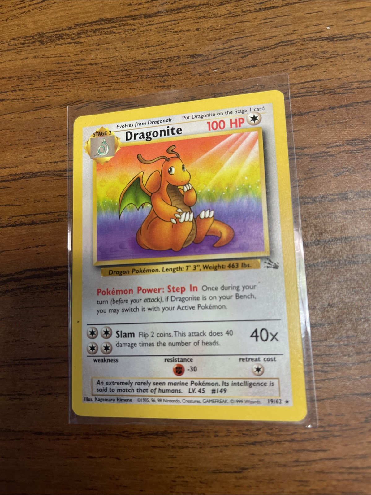 Dragonite 19/62 Fossil Regular