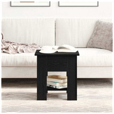 Image of Coffee table Black oak 40 x 40 x 42 cm Engineered wood Modern 1-Shelf Minimalist