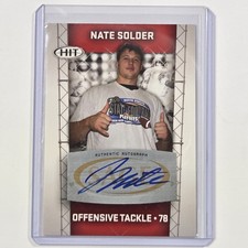 2011 SAGE Hit - Autographs Nate Solder #A78 (AU, RC)