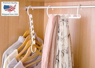 1pc 3D Space Saving Hanger Magic Clothes Hanger with Hook Closet Organizer