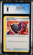 ERROR MISCUT 2021 Shining Fates #061/072 Rusted Shield 8 CGC 10005308