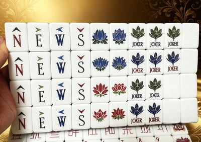 American Mahjong Tiles,160 Acrylic Engraved Layered,Tree-pattern Print,Free shp - Image 1 of 4