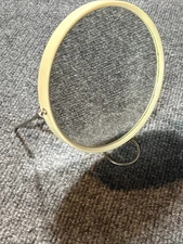 1960s Vintage 5” Double Sided Shaving Mirror With Stand Made in Hong Kong