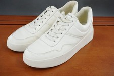 Vince Warren Womens Size 11 Shoes White Leather Low Top Lace Up Casual Sneakers