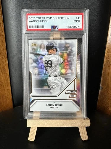 2025 Topps MVP Collection - Aaron Judge AL MVP 2024 #41 JERSEY MATCH 99/99 PSA 9