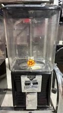 Rare Black Louvered Northwestern 1" Gumball Vending Machine U.S.A. W/Key Free SH