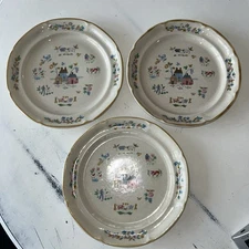 International Heartland Dinner Plates Country Farm Scene Stoneware Japan 10.75”D