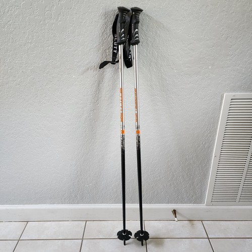 Scott USA Series 2 Ski Poles 44in 110cm Silver Black Aluminum Alloy Italy