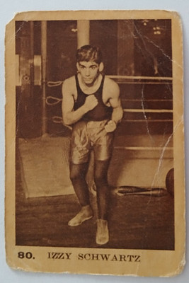 1930' Carte Kemmel Series B # 80 IZZY SCHWARTZ Boxen USA Boxing Sport Card