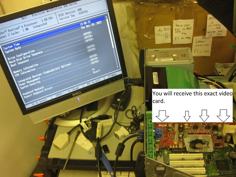 ATI Radeon 9800 Pro 128 MB AGP VGA S-Video DVI Video Card  06T996 6T996 - Image 2 of 4