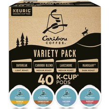 Caribou Coffee Keurig Single Serve K-Cup Pods Variety Pack, 40 Count