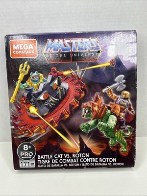 NEW Box Damage Mega Construx Masters of the Universe Battle Cat vs Roton Set