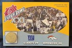 Danbury Mint NFL Super Bowl 21 XXI Flip Coin Giants vs Broncos — photo 1