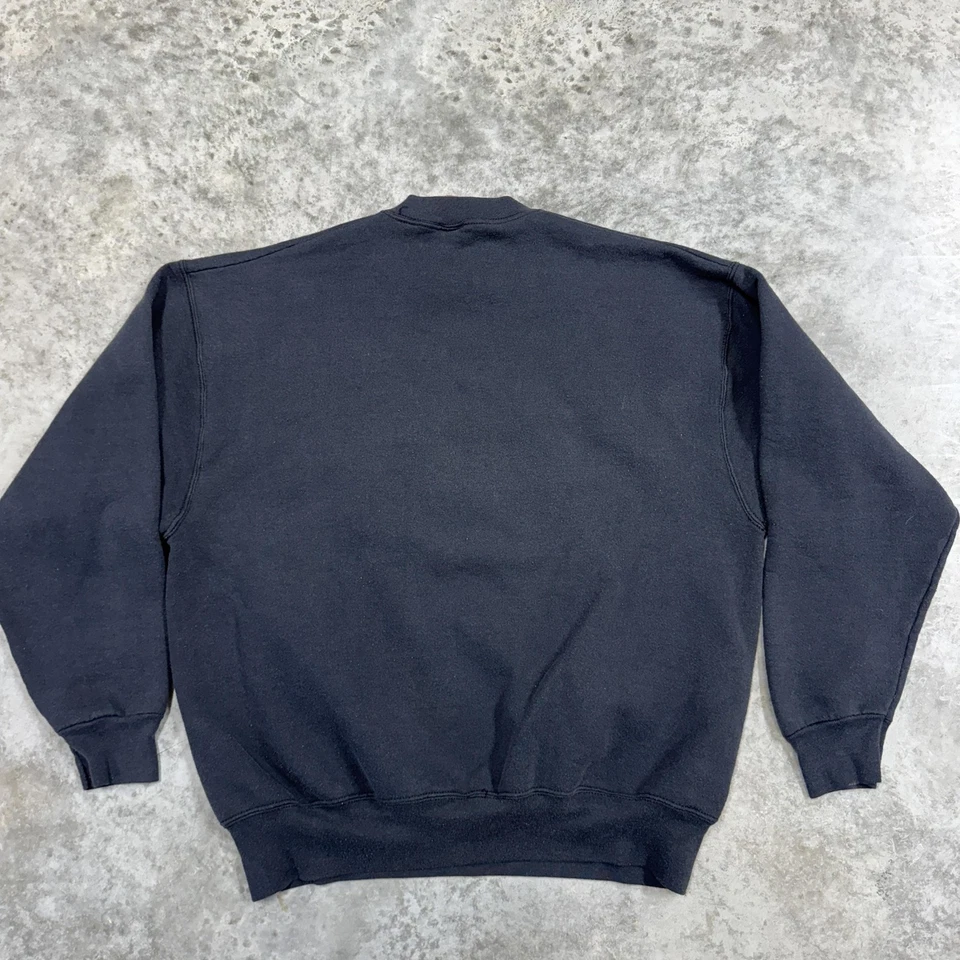 Sudadera De Colección Raquetas de Nieve Liebre Para Hombres XL Negra Cuello Redondo Gráfico Hecha en EE. UU. 90s Foto 4 de 4