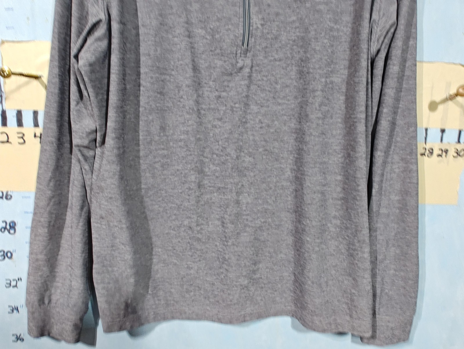 Straight Down Pullover Mens Large Gray Quarter Zi… - image 5
