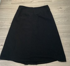 Women  s SAG HARBOR Long MIDI Black A Line Skirt Size 14 Lining