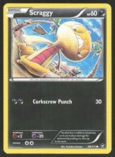 Pokemon Scraggy Common 66/111 XY - Furious Fists LP