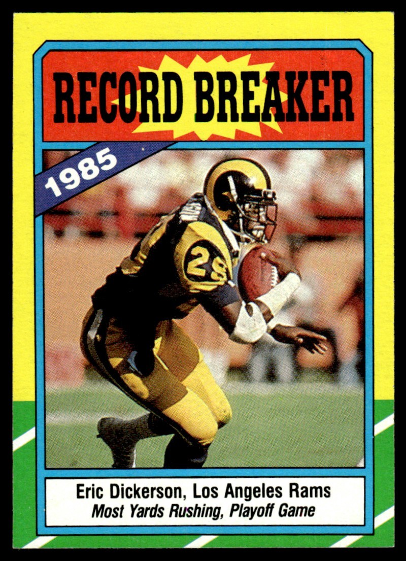 ERIC DICKERSON 1986 TOPPS #2