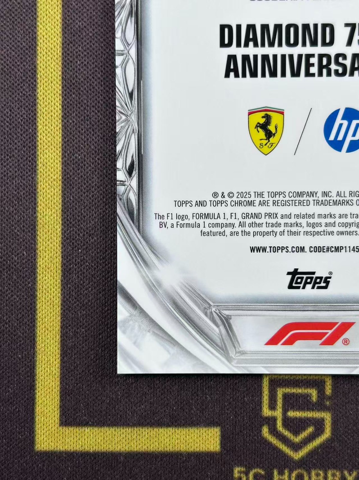 2025 Topps Chrome F1 Diamond 75th Anniversary SuperFractor 1/1 Charles Leclerc view 10