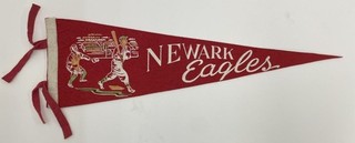 Vintage NEWARK EAGLES Negro League Felt Full Size Baseball Pennant