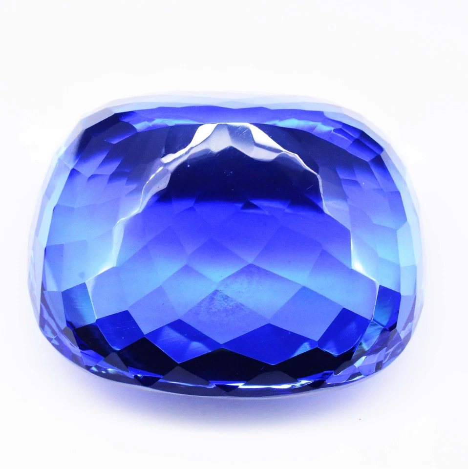 Gigantic Swiss Blue Topaz Cushion 566.95 CERTIFIED Flawless Loose Gemstone - Image 4 of 4