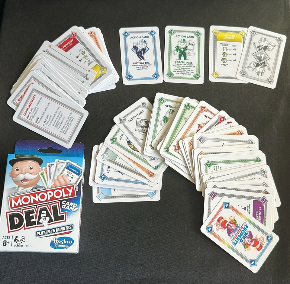 Monopoly Deal Juego de Cartas Rápido para Familias, Niños A partir de 8 años y 2-5 P Foto 3 de 4