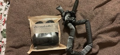 Heatless Hair Curler Black Over Night And Thermal Roller Curlers