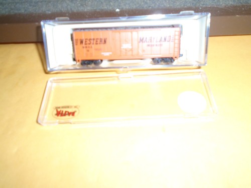 ATLAS #33052 40' PLUG DOOR BOXCAR - WESTERN MARYLAND #WMRX 14 N | Zustand: Used