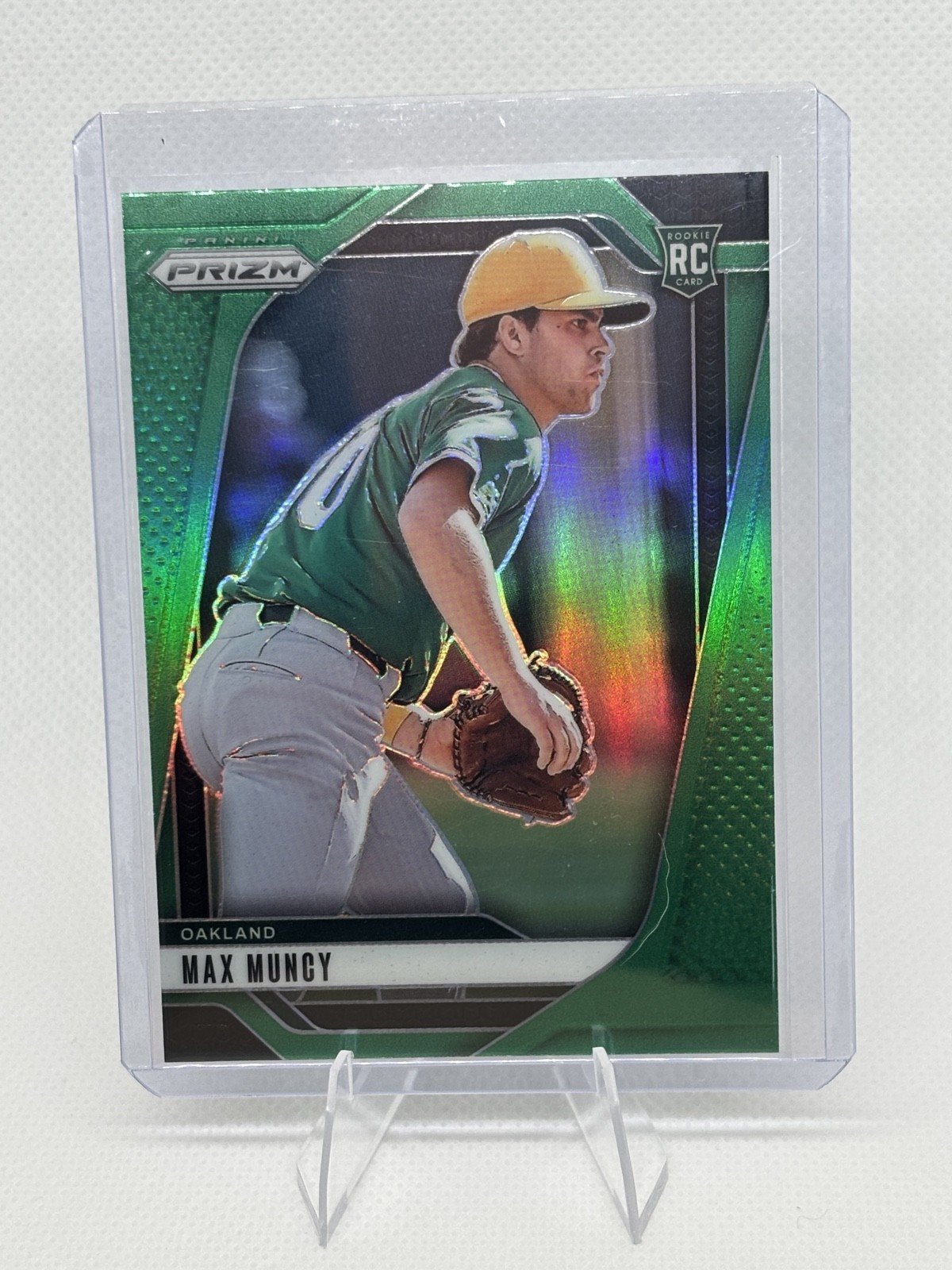 2025 Panini Prizm - Max Muncy, Max Muncy #36 Green Prizm (RC)