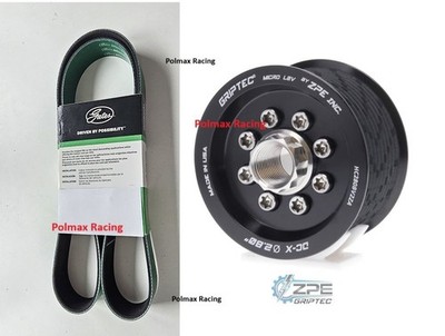 ZPE Griptec 2.80 supercharger pulley ,belt upgrade 2015-23 Charger 6.2 Hellcat
