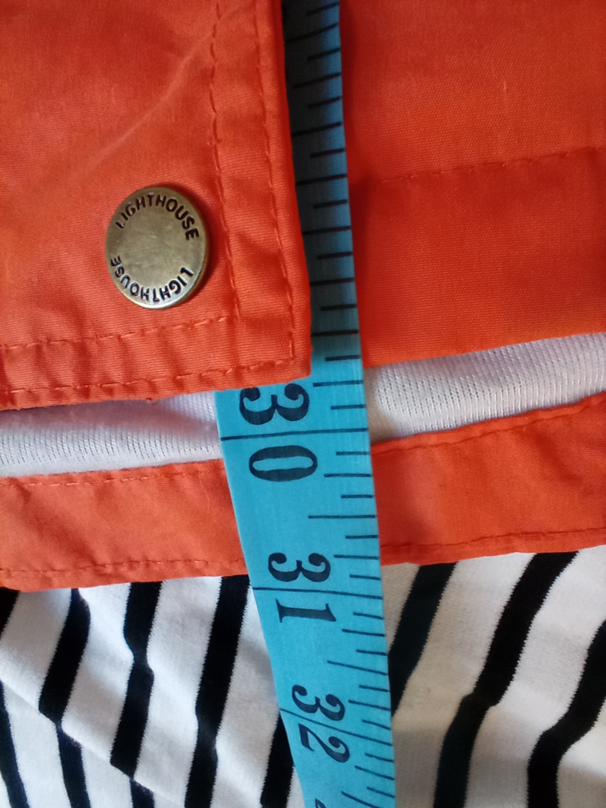 Lighthouse Beachcomber orange waterproof Rain Coa… - image 12