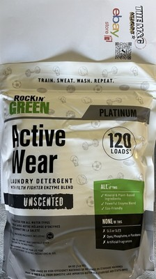 #ad #ad Rockin’ Green Active Wear Laundry Detergent – 64 oz 120 Loads New Sealed $15.00