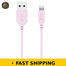 onn 3 Lightning to USB Charging Cable - Pink