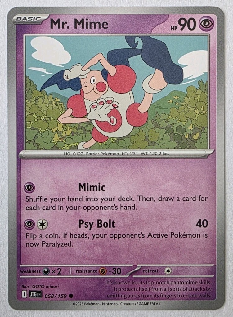 Mr. Mime 058/159 Sv09: Journey Together Regular NM