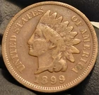 1899 Indian Head Penny Cent! Nice Condition! Slight Scratching
