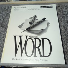 Microsoft Office Word Version 6.0 Manual Quick Results Booklet 1994 Vintage