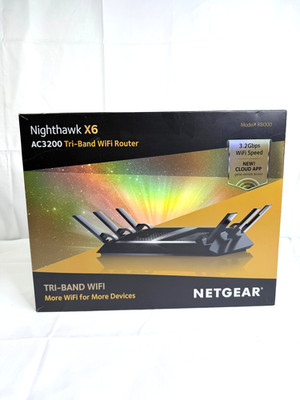 NETGEAR Nighthawk X6 R8000 AC3200 Tri-Band WiFi Router Gigabit New