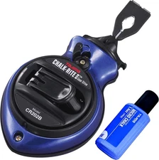 Durable & Compact Chalk-Rite Smooth Gear Drive Winding & Thin Chalk Snap Line