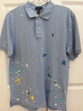 Polo Ralph Lauren Hombre Grande Azul Algodón Polo Talla XL (18-20) NUEVO CON ETIQUETAS