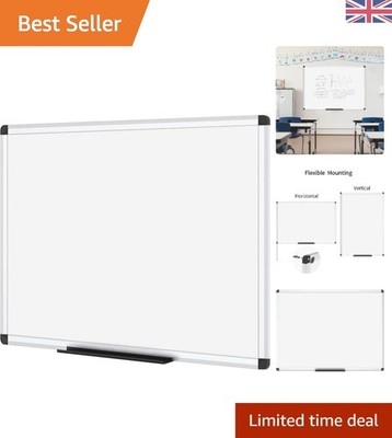 Multifunktionales magnetisches Whiteboard 100 x 80 cm - für Büro, Zuhause & Klassenzimmer