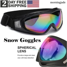 2 Pack Snow Ski Goggles Men Women Anti-fog Lens Snowboard Snowmobile Motorcycle