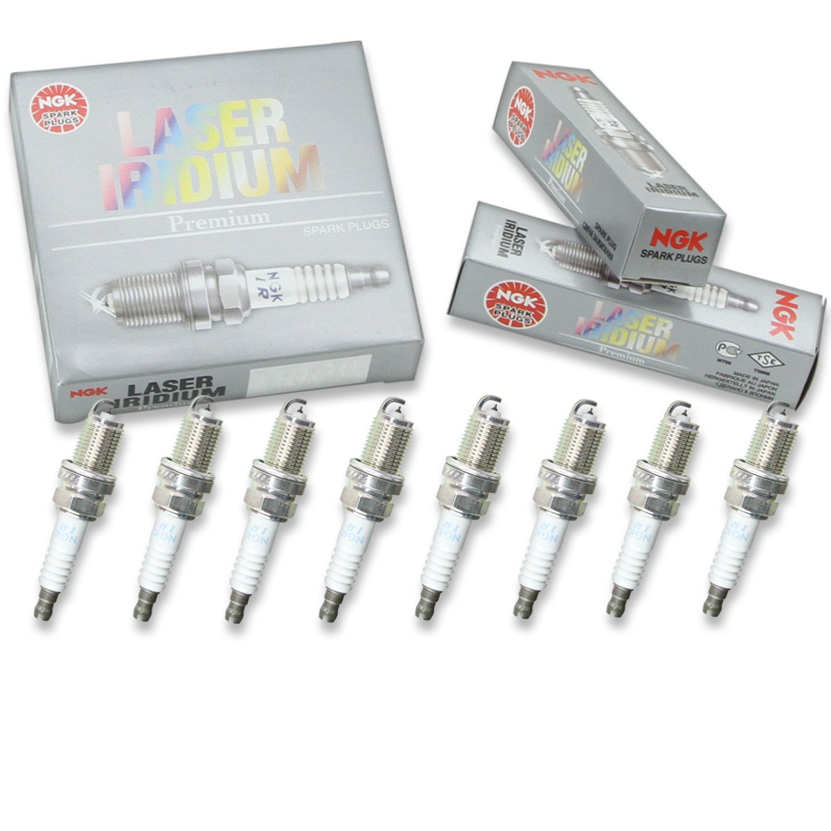 8 pc NGK 2687 FR6EI Laser Iridium Spark Plugs for PK20TT MN163236 IK20TT am