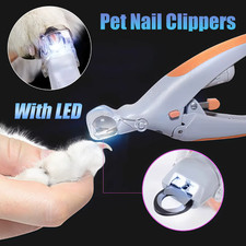 Professional Pet Nail Clipper Scissors with LED Light Cat and Dog Nail Clipper
