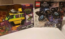 lego black panther wakanda forever And TMNT Mutant Mayhem Pizza Blaster RC