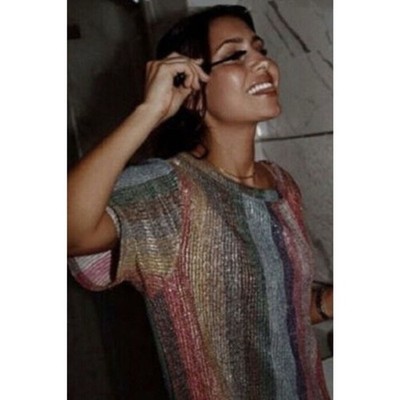 zara sequin rainbow dress Rainbow Dress Stripe Glitter Dress Zara NWT Rainbow Stripe Sparkly Sequin Midi Dress Bloggers Fav