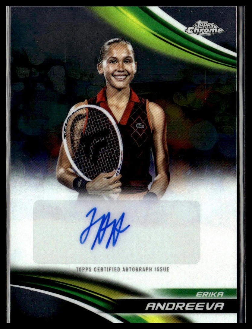 2025 Topps Chrome Tennis CA-EAA Erika Andreeva Auto | eBay