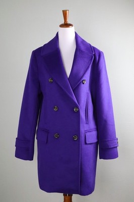 ANN TAYLOR NWT $279 Wool Lined Double Breasted Coat Jacket Top Size Small