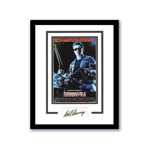Arnold Schwarzenegger Signed Cut 11x14 Framed DISPLAY TERMINATOR ACOA AUTOGRAPH