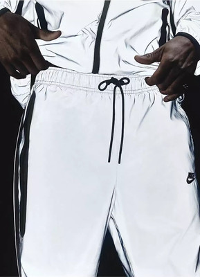 Nike Tech Woven Flash Pants Size XL Reflect Silver Black FZ7587